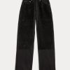 Svarta Ralph Lauren High-rise vidbens jeans för kvinnor Svarta Ralph Lauren High-rise vidbens jeans för kvinnor