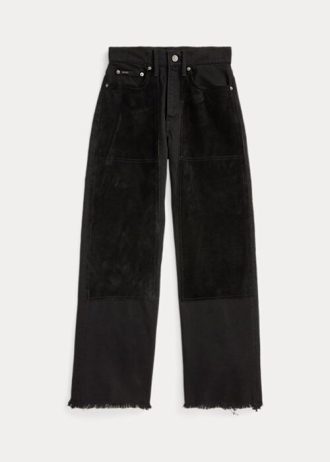 Svarta Ralph Lauren High-rise vidbens jeans för kvinnor