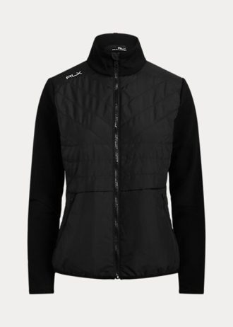 Svarta Ralph Lauren hybridjackor med full dragkedja för kvinnor