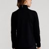 Svarta Ralph Lauren hybridjackor med full dragkedja för kvinnor Svarta Ralph Lauren hybridjackor med full dragkedja för kvinnor