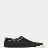 Svarta Ralph Lauren Jordyn Slip-On Sneakers för kvinnor Svarta Ralph Lauren Jordyn Slip-On Sneakers för kvinnor