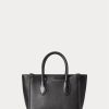 Svarta Ralph Lauren läder mini Sloane väskor för kvinnor Svarta Ralph Lauren läder mini Sloane väskor för kvinnor