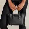 Svarta Ralph Lauren läder mini Sloane väskor för kvinnor Svarta Ralph Lauren läder mini Sloane väskor för kvinnor