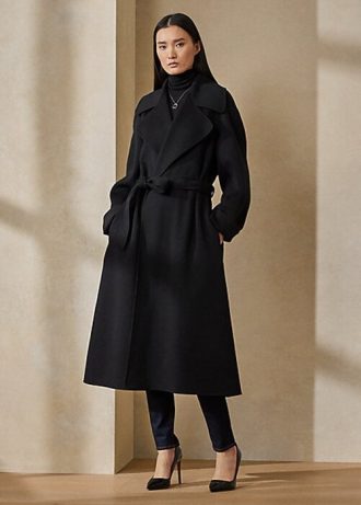 Svarta Ralph Lauren Leonarda omlottrockar för kvinnor