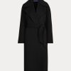 Svarta Ralph Lauren Leonarda omlottrockar för kvinnor Svarta Ralph Lauren Leonarda omlottrockar för kvinnor