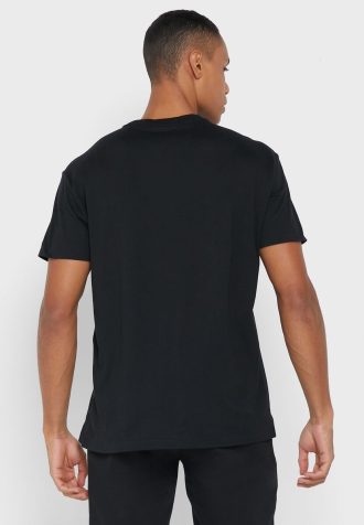 Svarta Ralph Lauren logotyp T-shirts med rund hals för män
