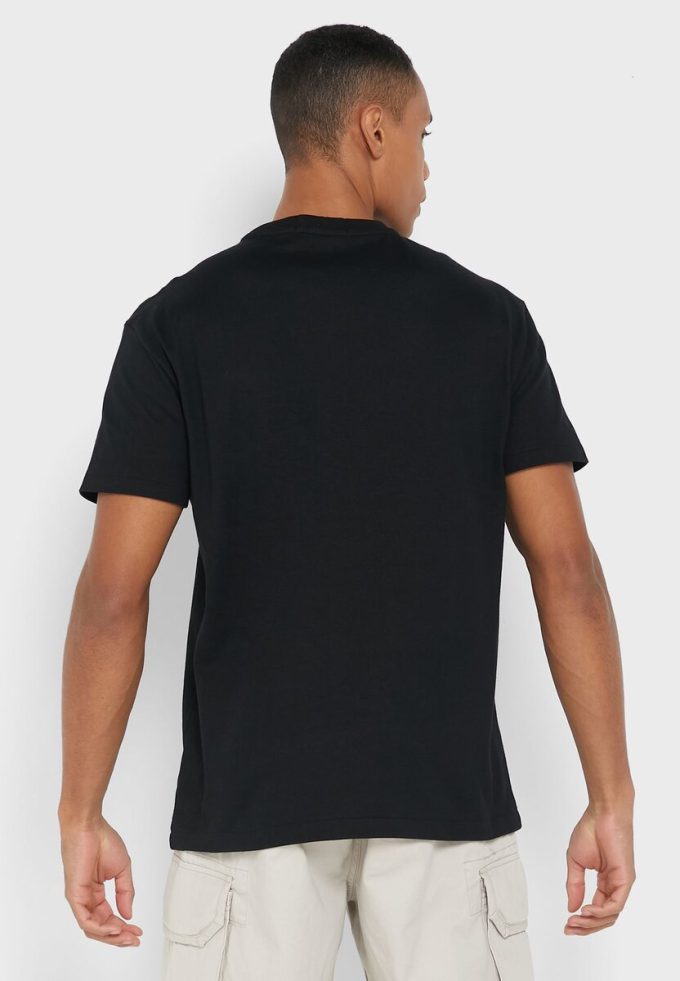 Svarta Ralph Lauren logotyp T-shirts med rund hals för män