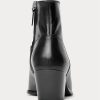 Svarta Ralph Lauren Lucille läderstövlar för kvinnor Svarta Ralph Lauren Lucille läderstövlar för kvinnor