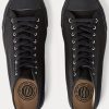 Svarta Ralph Lauren Mayport Canvas Sneakers för kvinnor Svarta Ralph Lauren Mayport Canvas Sneakers för kvinnor