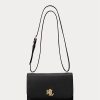 Svarta Ralph Lauren Medium axelväskor i läder för kvinnor Svarta Ralph Lauren Medium axelväskor i läder för kvinnor