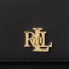 Svarta Ralph Lauren Medium axelväskor i läder för kvinnor Svarta Ralph Lauren Medium axelväskor i läder för kvinnor