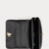 Svarta Ralph Lauren Nappa Läder Medium Axelväskor för kvinnor Svarta Ralph Lauren Nappa Läder Medium Axelväskor för kvinnor