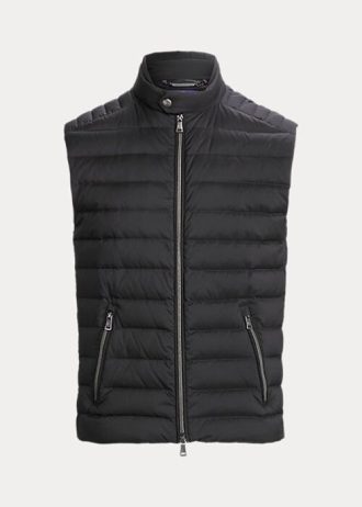 Svarta Ralph Lauren Otis jackor med mockaskjorta för män