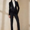 Svarta Ralph Lauren Parker jackor i stretch ull för kvinnor Svarta Ralph Lauren Parker jackor i stretch ull för kvinnor