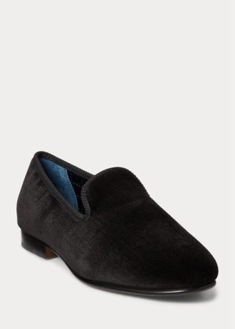 Svarta Ralph Lauren Paxton Velvet Dress Skor för män
