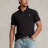Svarta Ralph Lauren Pikétröjor i klassisk passform för män Svarta Ralph Lauren Pikétröjor i klassisk passform för män