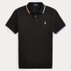 Svarta Ralph Lauren Pikétröjor i klassisk passform för män Svarta Ralph Lauren Pikétröjor i klassisk passform för män
