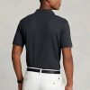 Svarta Ralph Lauren Pikétröjor i mjuk bomull med klassisk passform för män Svarta Ralph Lauren Pikétröjor i mjuk bomull med klassisk passform för män