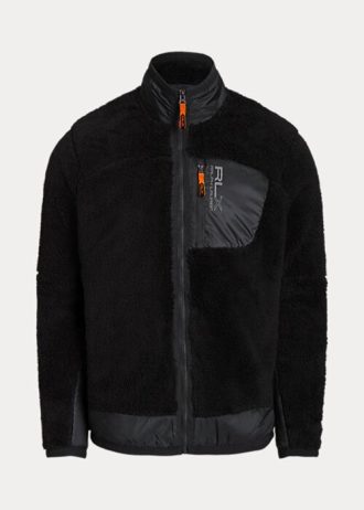 Svarta Ralph Lauren Pile fleecejackor för män