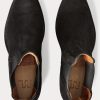 Svarta Ralph Lauren Plainview Chelsea-stövlar i mocka för män Svarta Ralph Lauren Plainview Chelsea-stövlar i mocka för män