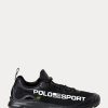 Svarta Ralph Lauren Polo Sport Tech Racer Sneakers för kvinnor Svarta Ralph Lauren Polo Sport Tech Racer Sneakers för kvinnor