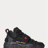 Svarta Ralph Lauren PS100 High-Top Sneakers för män Svarta Ralph Lauren PS100 High-Top Sneakers för män