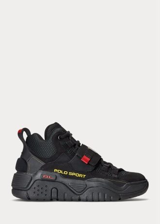Svarta Ralph Lauren PS100 High-Top Sneakers för män