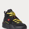 Svarta Ralph Lauren PS100 High-Top Sneakers för män Svarta Ralph Lauren PS100 High-Top Sneakers för män