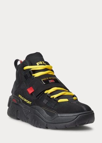 Svarta Ralph Lauren PS100 High-Top Sneakers för män