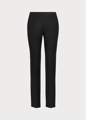 Svarta Ralph Lauren Simone Virgin Wool byxor för kvinnor