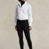 Svarta Ralph Lauren Stigbygel Stretch Ponte Leggings för kvinnor Svarta Ralph Lauren Stigbygel Stretch Ponte Leggings för kvinnor