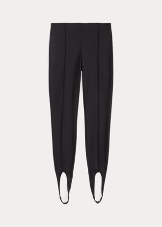 Svarta Ralph Lauren Stigbygel Stretch Ponte Leggings för kvinnor
