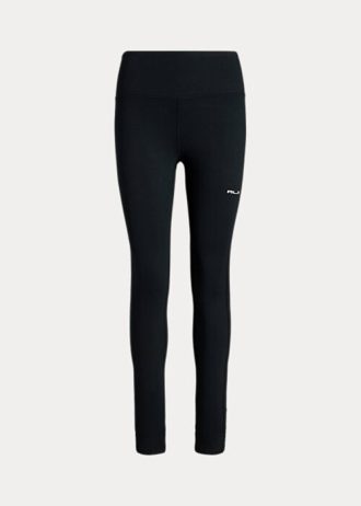 Svarta Ralph Lauren Stirrup Stretch Leggings för kvinnor