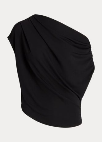 Svarta Ralph Lauren Stretch Jersey-tröjor för kvinnor