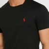 Svarta Ralph Lauren T-shirts med broderade logotyper för män