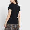 Svarta Ralph Lauren T-shirts med rund hals för kvinnor Svarta Ralph Lauren T-shirts med rund hals för kvinnor