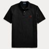 Svarta Ralph Lauren The Iconic Mesh pikétröjor för män