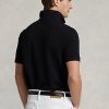 Svarta Ralph Lauren The Iconic Mesh pikétröjor för män