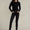 Svarta Ralph Lauren Tompkins Skinny Jeans för kvinnor Svarta Ralph Lauren Tompkins Skinny Jeans för kvinnor