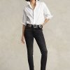 Svarta Ralph Lauren Tompkins Skinny Jeans för kvinnor Svarta Ralph Lauren Tompkins Skinny Jeans för kvinnor