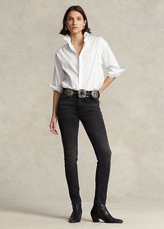 Svarta Ralph Lauren Tompkins Skinny Jeans för kvinnor