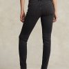 Svarta Ralph Lauren Tompkins Skinny Jeans för kvinnor Svarta Ralph Lauren Tompkins Skinny Jeans för kvinnor