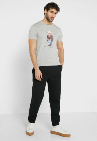 Svarta Ralph Lauren träningsbyxor med dragsko för män Svarta Ralph Lauren träningsbyxor med dragsko för män