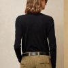 Svarta Ralph Lauren Utility Bear Cotton långärmade T-shirts för kvinnor Svarta Ralph Lauren Utility Bear Cotton långärmade T-shirts för kvinnor