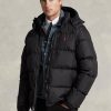 Svarta Ralph Lauren vattenavvisande dunjackor för män Svarta Ralph Lauren vattenavvisande dunjackor för män