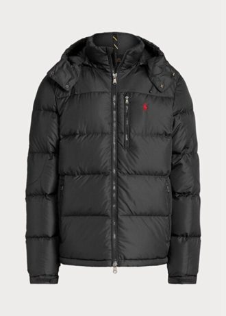 Svarta Ralph Lauren vattenavvisande dunjackor för män