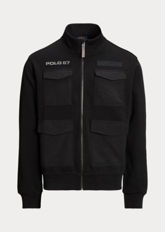 Svarta Ralph Lauren vattenavvisande hybridjackor för män
