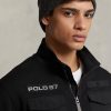 Svarta Ralph Lauren vattenavvisande hybridjackor för män Svarta Ralph Lauren vattenavvisande hybridjackor för män