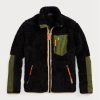 Svarta Ralph Lauren vindskyddande hybridjackor för män Svarta Ralph Lauren vindskyddande hybridjackor för män