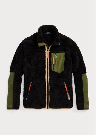 Svarta Ralph Lauren vindskyddande hybridjackor för män
